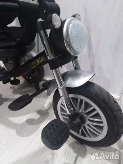 Велосипед бу детский чопер с родительской ручкой