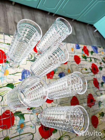 Фужеры хрустальные праздничные СССР