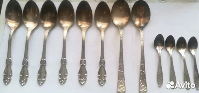 Мельхиоровые ложки, вилки