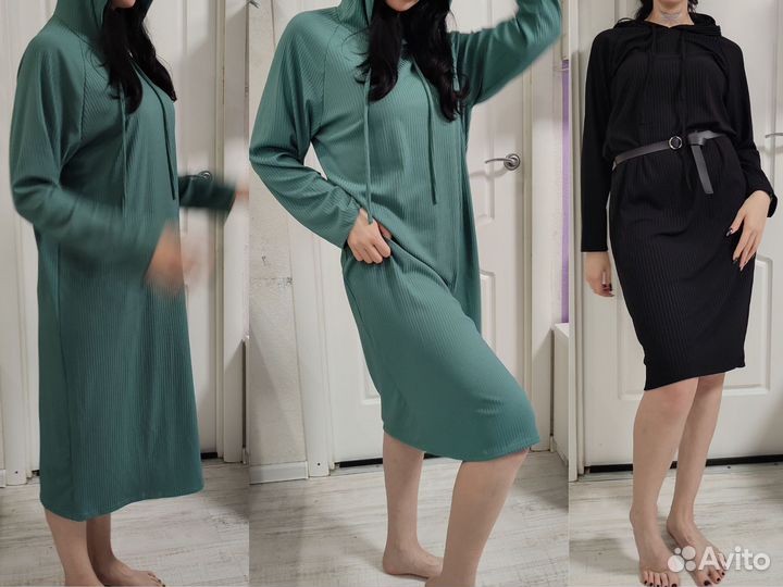 Платье с капюшоном