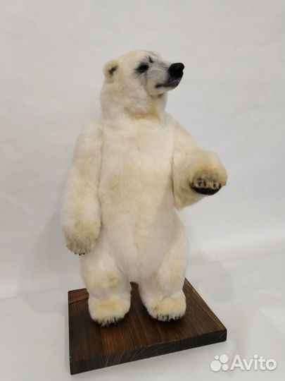 Белый медведь полярник (игрушка, ручная работа)