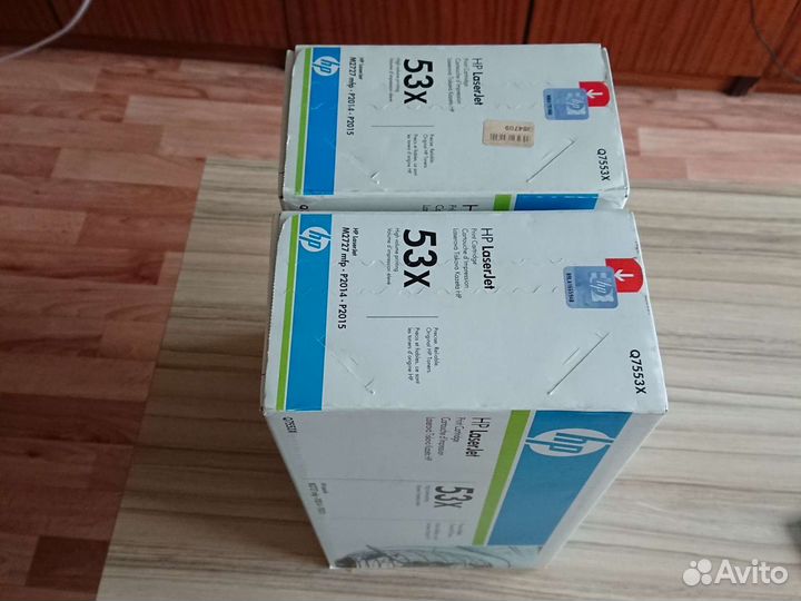 Коробка картриджа hp laserjet q7553x оригинальная