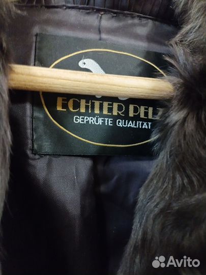 Шуба натуральная р 42-44 бу