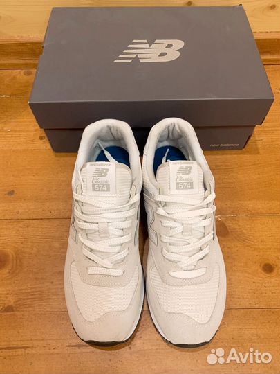 Кроссовки new balance 574 белые