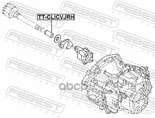 TT-clicvjrh Втулка приводного вала renault правого