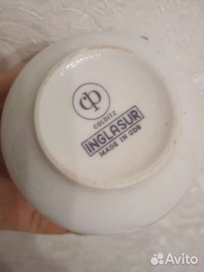 Винтажный кофейный сервиз Inglasur Colditz ГДР