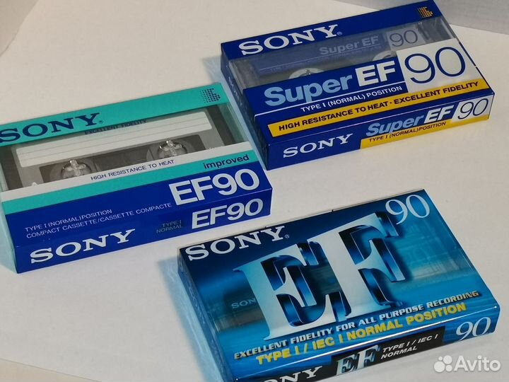 Кассеты Sony EF 90 3 шт
