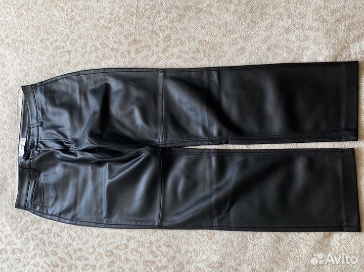 Кожаные брюки mango