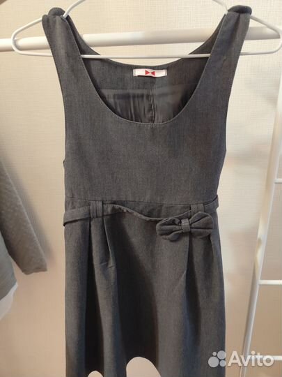 Форма для девочки серая 134 пакетом