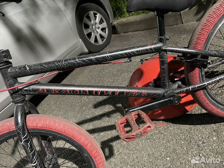 BMX grasshopper черно-красный