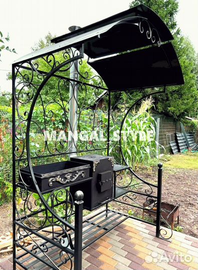 Мангал с крышей