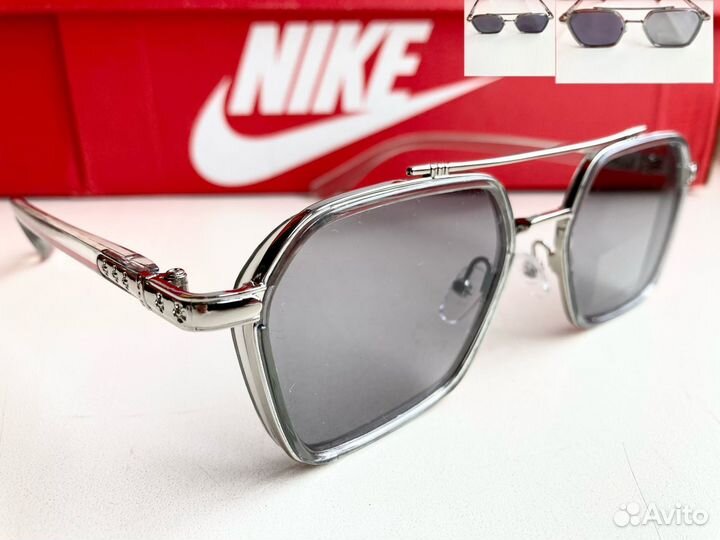 Фотохромные очки Картье Авиатор Polarized металлик