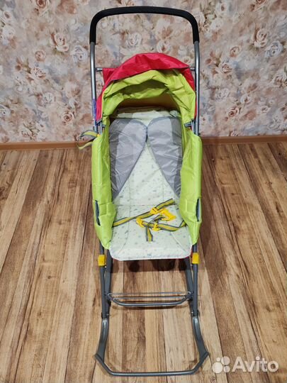 Детские санки коляска бу