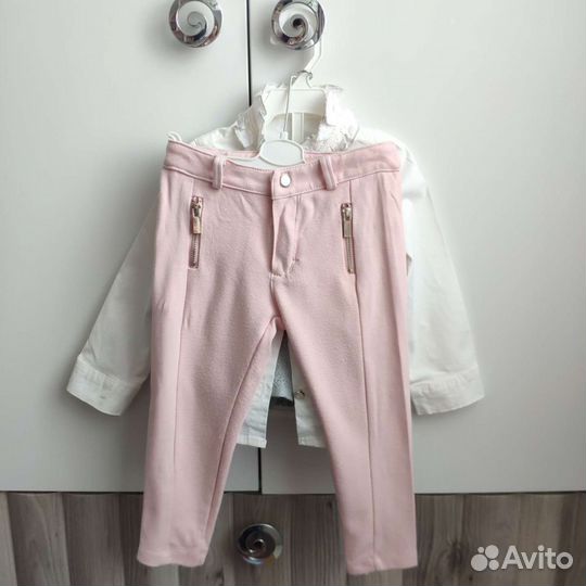 Комплект для девочки (свитер,рубашка,юбка) р. 80