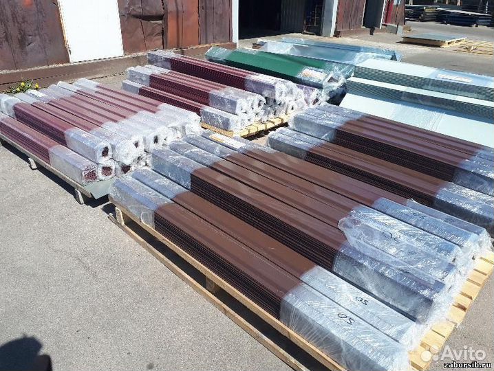 Металлический штакетник, евроштакетник