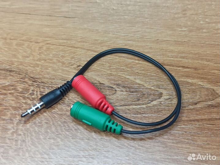 Переходник с 3,5мм 4pin - наушники и микрофон