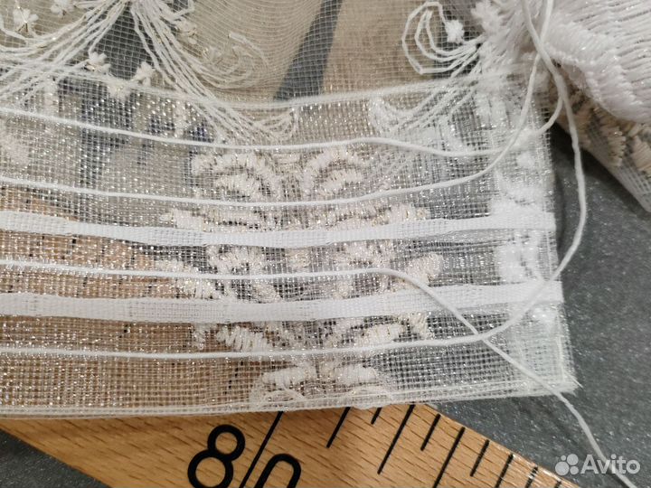 Тюль сетка вышивка