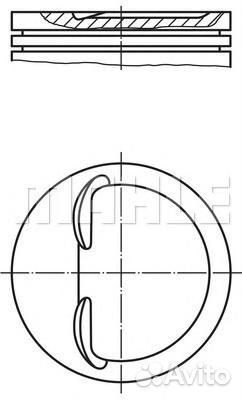 Поршневая группа ваз-21083 82,0 (С пальцами) (4