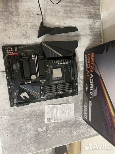 Комплект ryzen 7 5800x+b550 aourus pro ac wifi