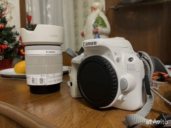 Фотоаппарат Canon 100d (Белый)