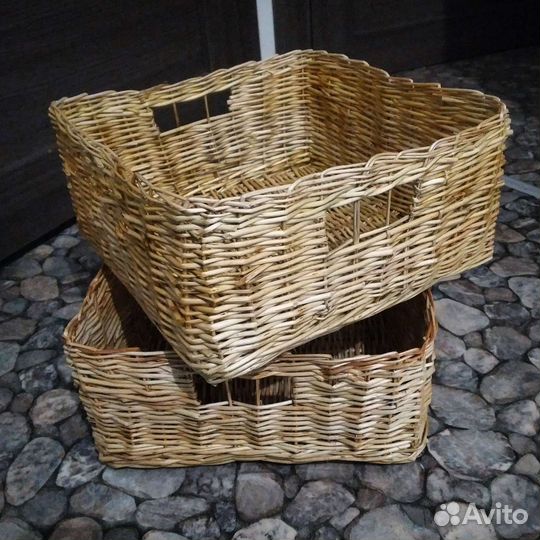 Короб из натуральной ивовой лозы