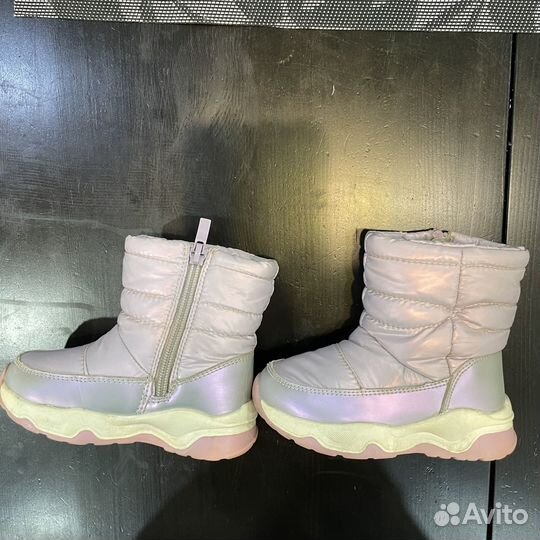 Дутики зимние для девочки размер 23
