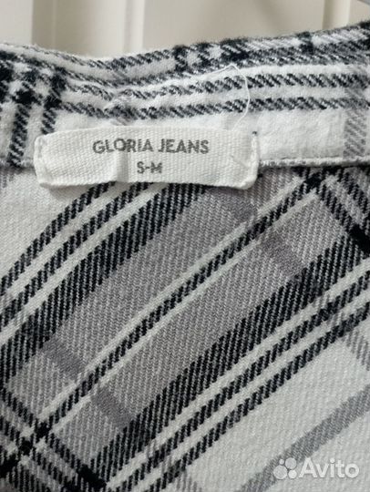 Рубашка в клетку женская теплая