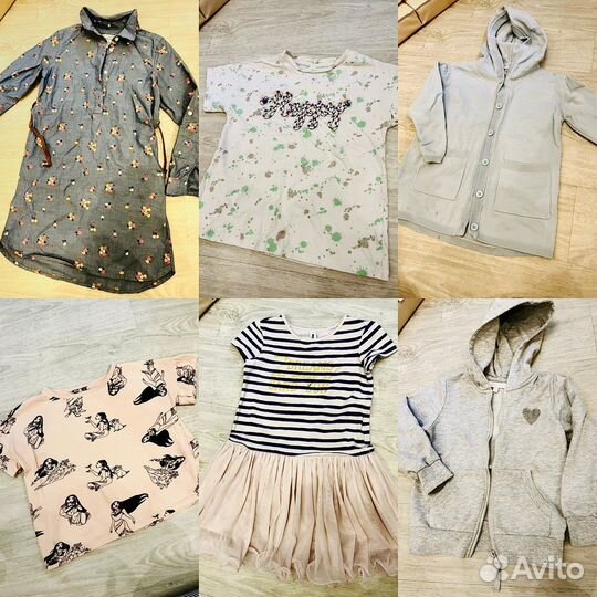 Вещи пакетом для девочки 110 116 122
