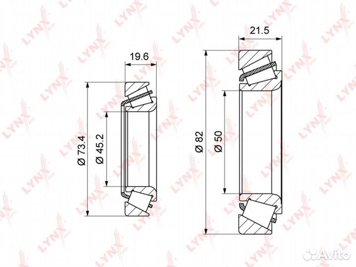Сальник toyota Hilux (88-97) ступицы передней lynx