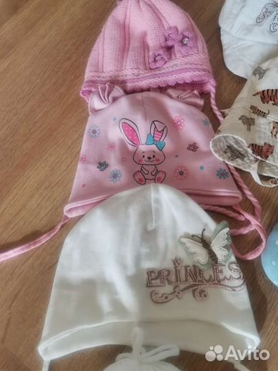 Шапки, кепки, понамки, полоски детские