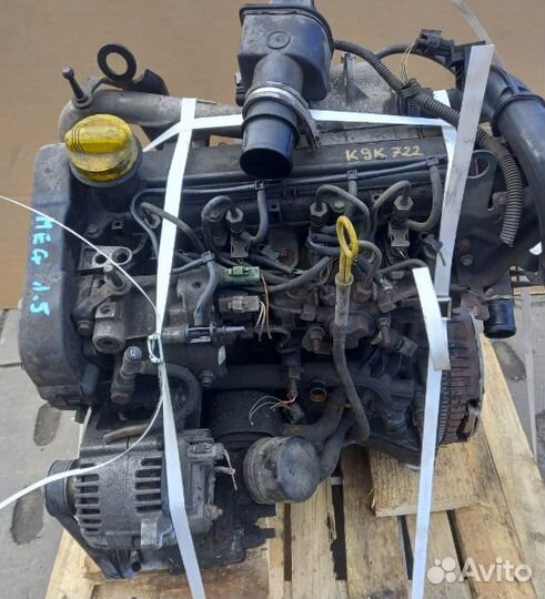 Двигатель Renault Megane седан II 1.5 dCi (K9K 722