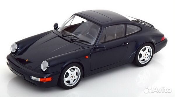 Porsche 911 (964) Carrera 4 Coupe dark blue 1/18