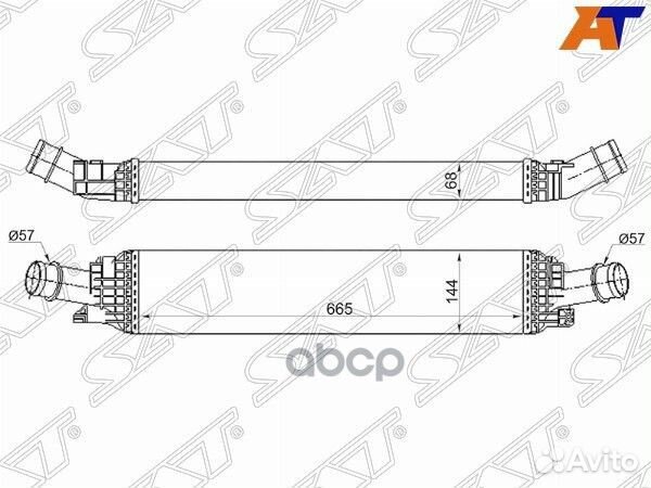 Интеркулер audi A4 07/A5 07/A6 11/Q5 08