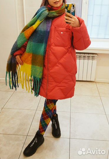 Шарф цветной большой теплый
