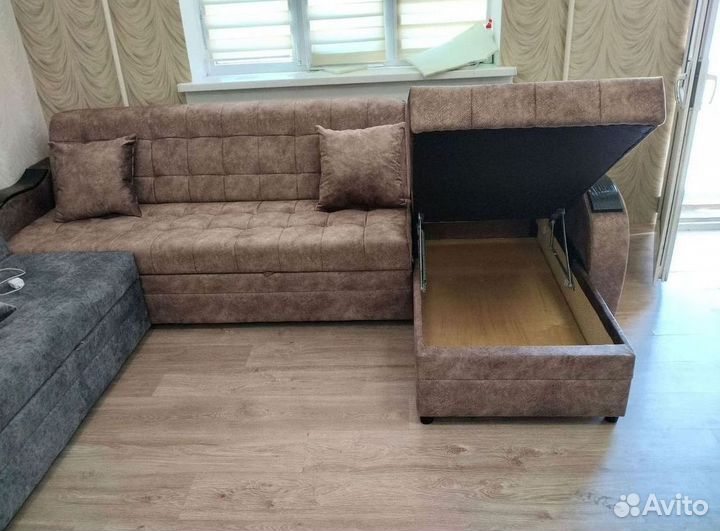 Угловой диван раскладной на заказ