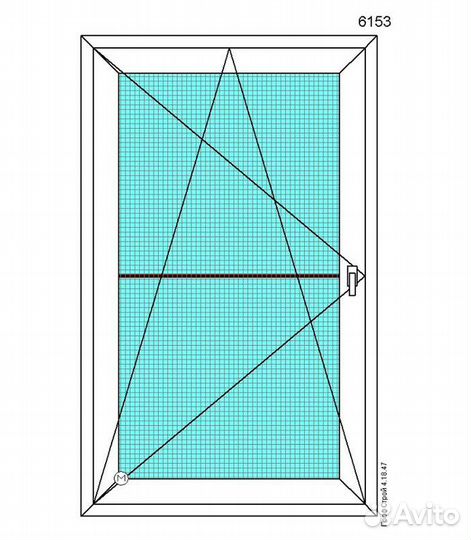 Окно пвх 1160x1410
