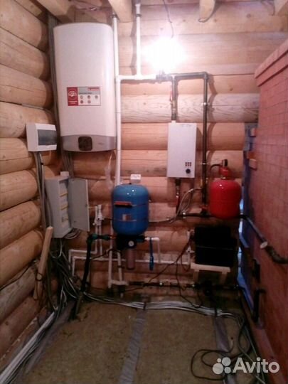 Монтаж системы отопления и водоснабжения