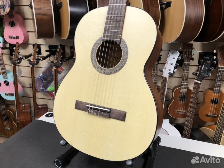 Классическая гитара 4/4 с чехлом, Parkwood PC90-wb