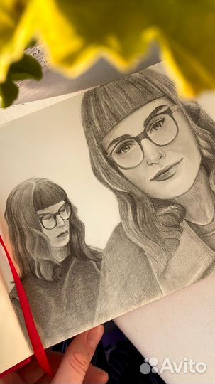 Портрет карандашом по фото на заказ