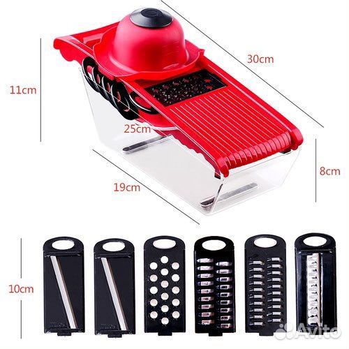 Терка для овощей 6 в 1 с контейнером