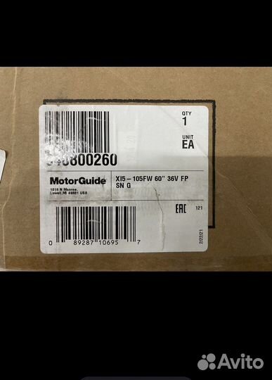 MotorGuide Xi5-105FW 60” 36 V FP SN G