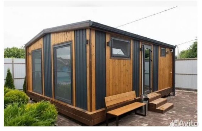 Баня 6х5 двухмодульная Скандинавия Артикул 82-23/C