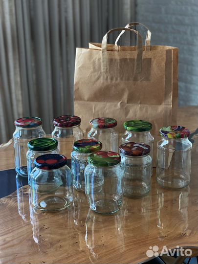 Банки стеклянные (с крышкой)