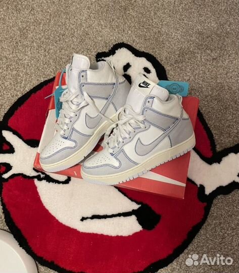 Nike dunk high 1985 blue denim оригинал