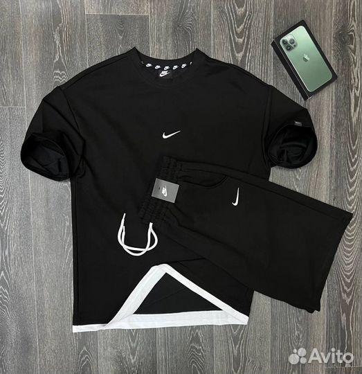 Костюм мужской летний футболка шорты nike