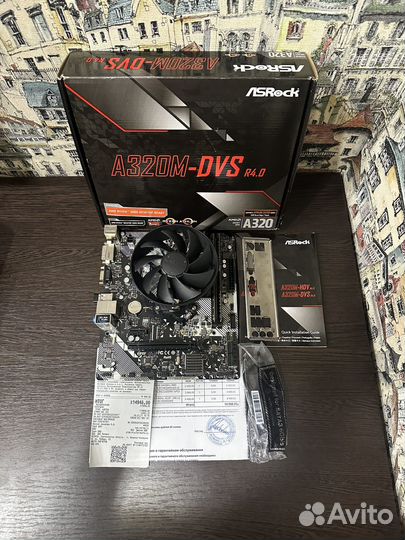 Комплект Ryzen 5 / 16Gb 3200Mhz / A320M / Чек