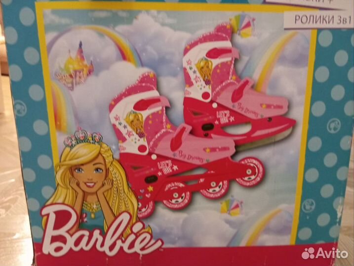 Детские коньки и ролики 2 в 1