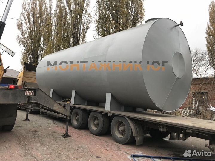 Резервуар горизонтальный стальной для воды