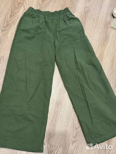 Широкие брюки лен