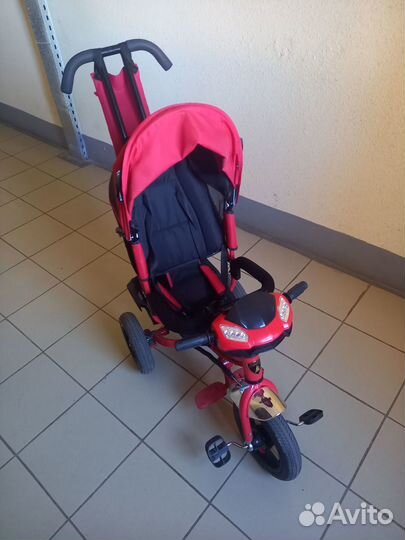Детский велосипед коляска с ручкой